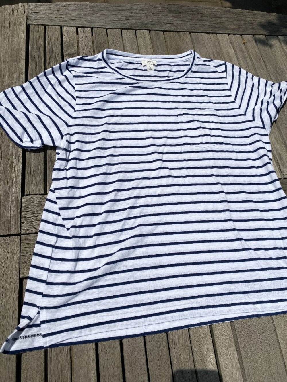 Preppy J Crew T-shirt, Nautical Stripe